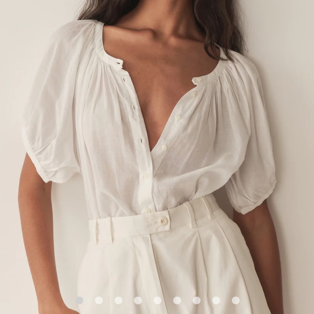 Doen June blouse in salt